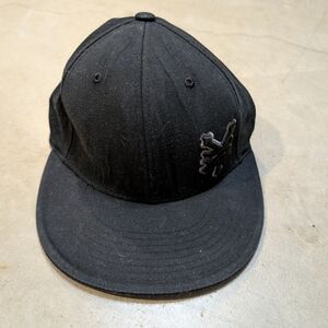 Y2K Zoo York Flexfit Hat Men's L/XL Black Flaw